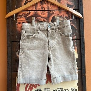 Tan Acid Wash Skater Shorts